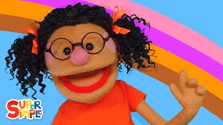 Pink Purple Orange Brown feat. The Super Simple Puppets | Kids Songs | Super Simple Songs