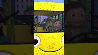 School Bus in the Rain! Wheels on the Bus ?? #shorts #ontheroad #kidsong