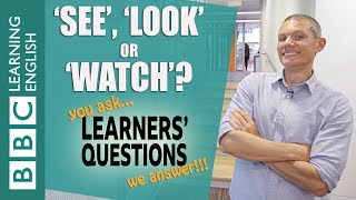 'See', 'look' and 'watch' - Learners' Questions