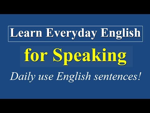 Learn Everyday English For Speaking - Daily Use English Sentences