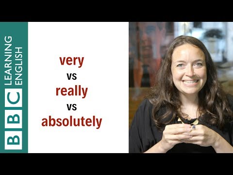 Very vs Really vs Absolutely - English In A Minute