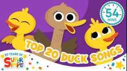 Top 20 Duck Songs | This mix really flaps! | Kids Songs | Super Simple's 20th Anniversary!