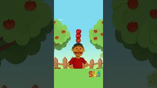 10 Apples On My Head #shorts #kidssongs #childrensmusic