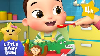 Four Hours of Baby Songs | Crunch Crunch Baby Meal Time Songs | Little Baby Bum Nursery Rhymes