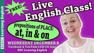 Live Class: Prepositions of place