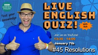 Friday Quiz #45 - New Year Resolutions