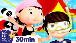 Learn To Swim Song!! +More Nursery Rhymes & Kids Songs | ABCs and 123s | Learn with Little Baby Bum