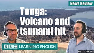 Tonga: Volcano and tsunami hit - BBC News Review