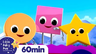 Shape Train +More Nursery Rhymes and Kids Songs | Little Baby Bum