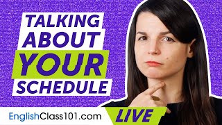 How to Talk about Your Schedule and Make Appointments in English | English Grammar Lesson