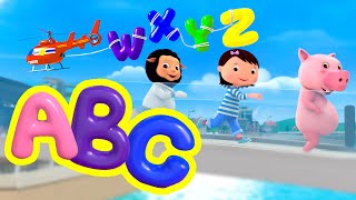 ABC Vehicles ?? Let’s Learn & Drive! | Little Baby Bum