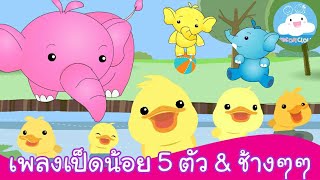 เพลงเป็ดน้อย5ตัว & เพลงช้างๆๆ น้องเคยเห็นช้างหรือเปล่า by KidsOnCloud