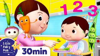 How to Eat Vegetables Song +More Nursery Rhymes & Kids Songs | ABCs and 123s | Little Baby Bum