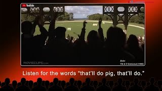 English @ the Movies: That'll do pig, that'll do
