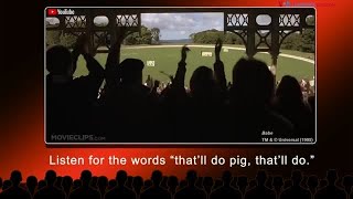 English @ the Movies: That'll do pig, that'll do