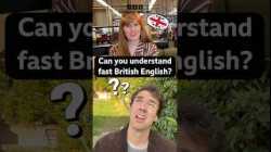 Can you understand fast British English? #shorts