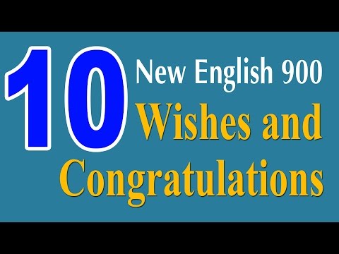 Learning English Speaking Course - New English Lesson 10 - Wishes and Congratulations