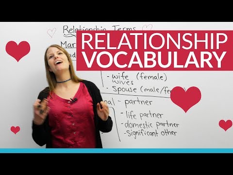 Learn English Vocabulary: The people we LOVE ❤ – spouse, girlfriend, partner, husband...