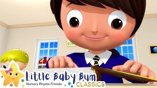 School Time Song | Nursery Rhyme & Kids Song - ABCs and 123s | Little Baby Bum