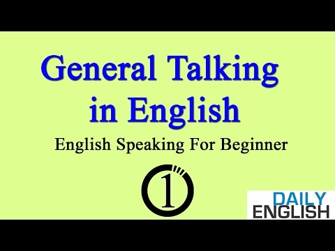 General Talking in English ★ English Speaking Practice For Beginner ➤ Lesson 1