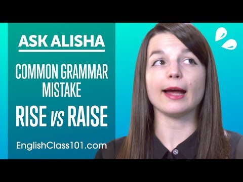 Common English Grammar Mistake: RISE vs RAISE