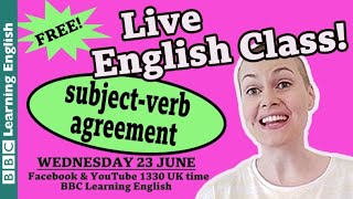 Live English Class: subject-verb agreement