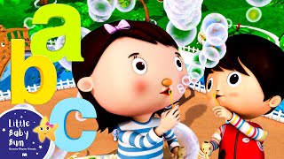 ABC Bubbles | Nursery Rhymes & Kids Songs | Learn with Little Baby Bum
