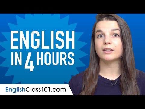 Learn English in 4 Hours - ALL the English Basics You Need