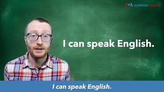 How To Pronounce: Auxiliary Verbs in Everyday Speech