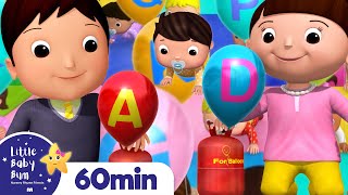 ABCs Balloons for Babies +More Nursery Rhymes and Kids Songs | Little Baby Bum