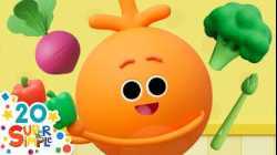 Healthy Eating Song for Kids | I Love Eating Vegetables ? | Bumble Nums & Super Simple Songs
