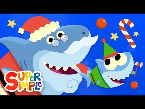 Santa Shark | Baby Shark Christmas Song | Super Simple Songs
