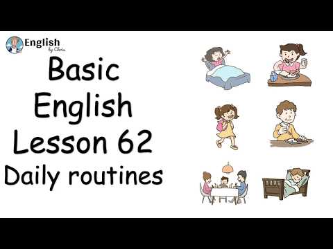 ผู้เริ่มต้น English - Lesson 62 - Daily routines