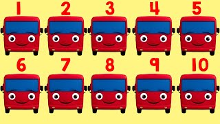10 Little Buses ?? Can You Count to Ten with Us?