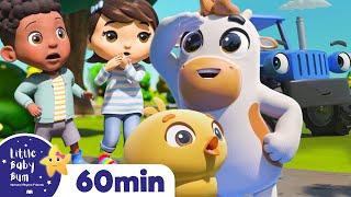 Down At The Farm - Learn Animal Sounds | +More Nursery Rhymes | ABCs and 123s | Little Baby Bum