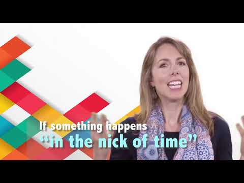 English in a Minute: In the Nick of Time