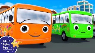 Ten Little Buses! Counting Song | Little Baby Bum - Nursery Rhymes for Kids | Baby Song 123