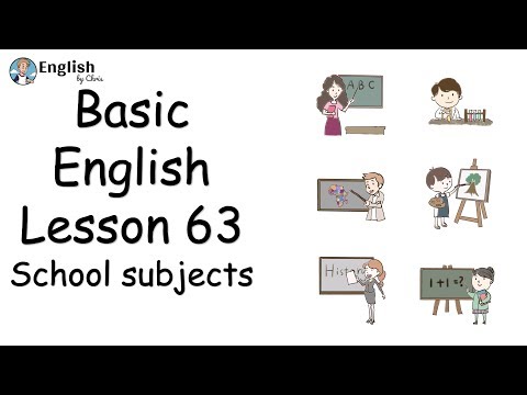 ผู้เริ่มต้น English - Lesson 63 - School subjects