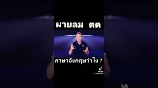 ผายลม ตด ภาษาอังกฤษว่าอย่างไร ??