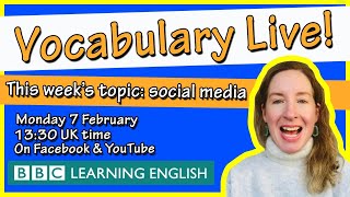 English Vocabulary Live: social media