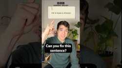 ‘He is have a shower.’ – Fix this sentence! #shorts #english