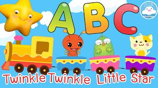 เพลง ABC รถไฟ & เพลงดาวดวงน้อย Twinkle Twinkle Little Star เพลงเด็กน้อยวัยอนุบาล @KidsOnCloud