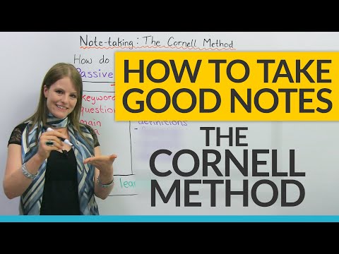 How to study efficiently: The Cornell Notes Method