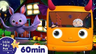 Halloween Wheels On The Bus! + More Vehicle and Bus Songs | Kids Nursery Rhymes | Little Baby Bum