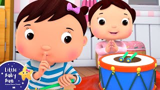 Baby Plays with the Drum! | Little Baby Bum - Brand New Nursery Rhymes for Kids