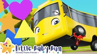 Learn The Shapes Song - Go Buster | Nursery Rhymes | Baby Songs | Kids Song | Little Baby Bum