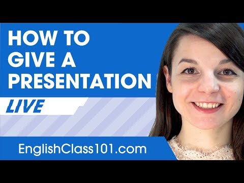 How to Give a Presentation in English - Basic English Phrases