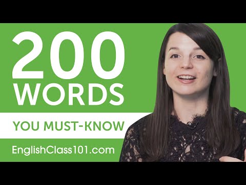 200 Words Every English Beginner Must-Know