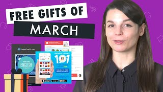 FREE English Gifts of March 2020