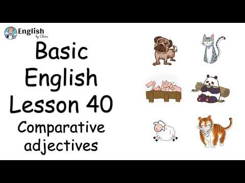 ผู้เริ่มต้น English - Lesson 40 - Comparative adjectives